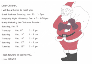 Santa at his Home on Second Street in Lewes